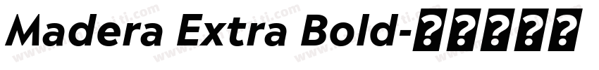 Madera Extra Bold字体转换